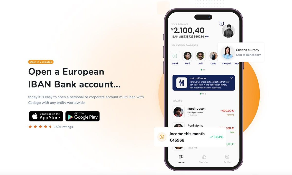 Codego Group Launches CodegoPay - An All-In-One Payment App with IBANs, Cards, and Crypto-EURO Conversions