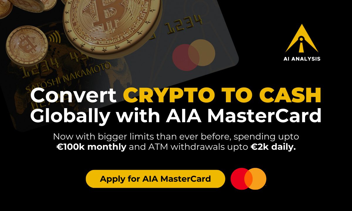 AI Analysis Launches the AIA Mastercard - the Future of Crypto-Fiat Transactions