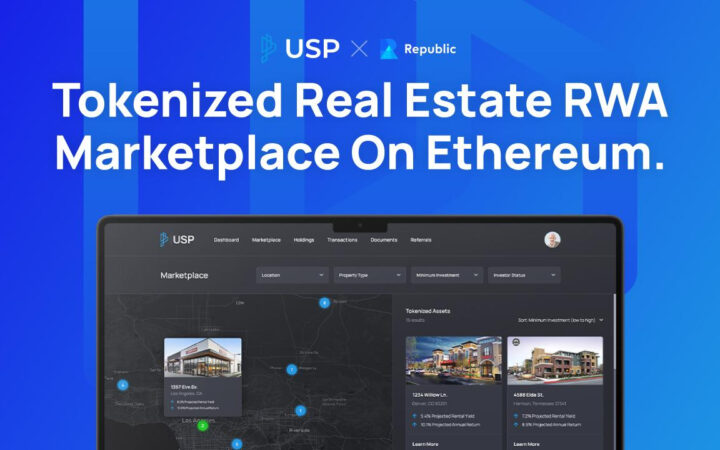 Ethereum-Based Tokenized Real Estate Platform USP Launches on Republic