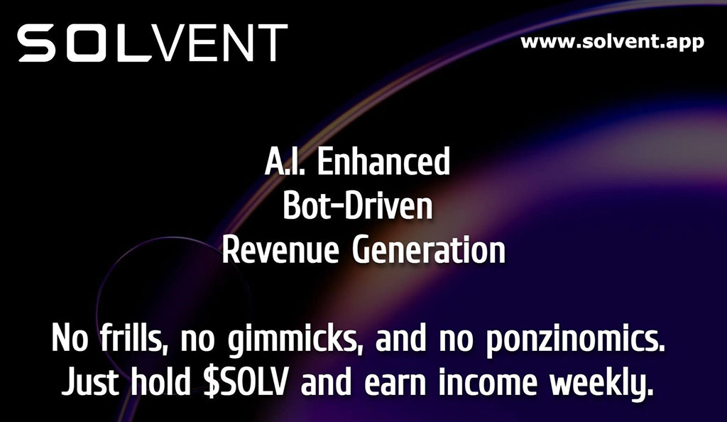 Solvent.app Launches Revolutionary AI-Enhanced Bot Network on Solana Blockchain with Ongoing $SOLV Token Presale