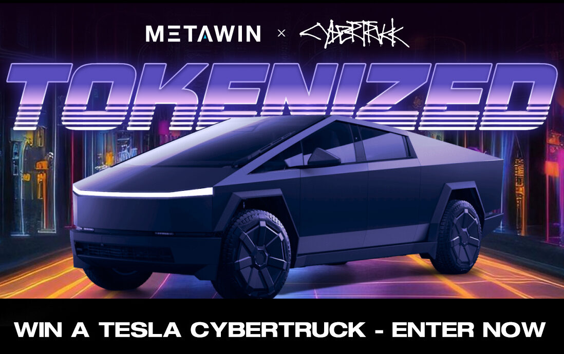 MetaWin Announces Innovative TOKENIZED Tesla Cybertruck Contest on Ethereum’s Base Layer 2 Blockchain