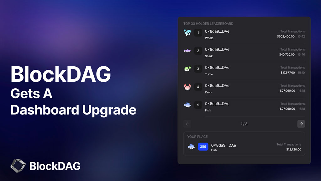 BlockDAG's Dashboard Upgrade: A Game Changer for BDAG’s $26.8M Community amidst Injective and Aptos Developments