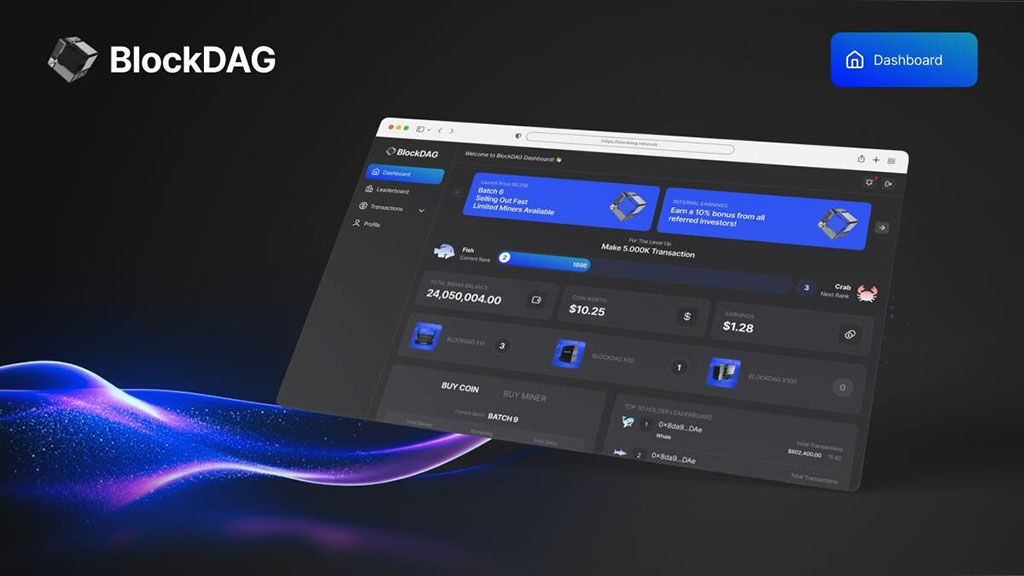 BlockDAG's Dashboard Upgrade: A Game Changer for BDAG’s $26.8M Community amidst Injective and Aptos Developments