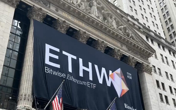 Bitwise’s Ethereum ETF Launch Gains Attention with NYSE Banner