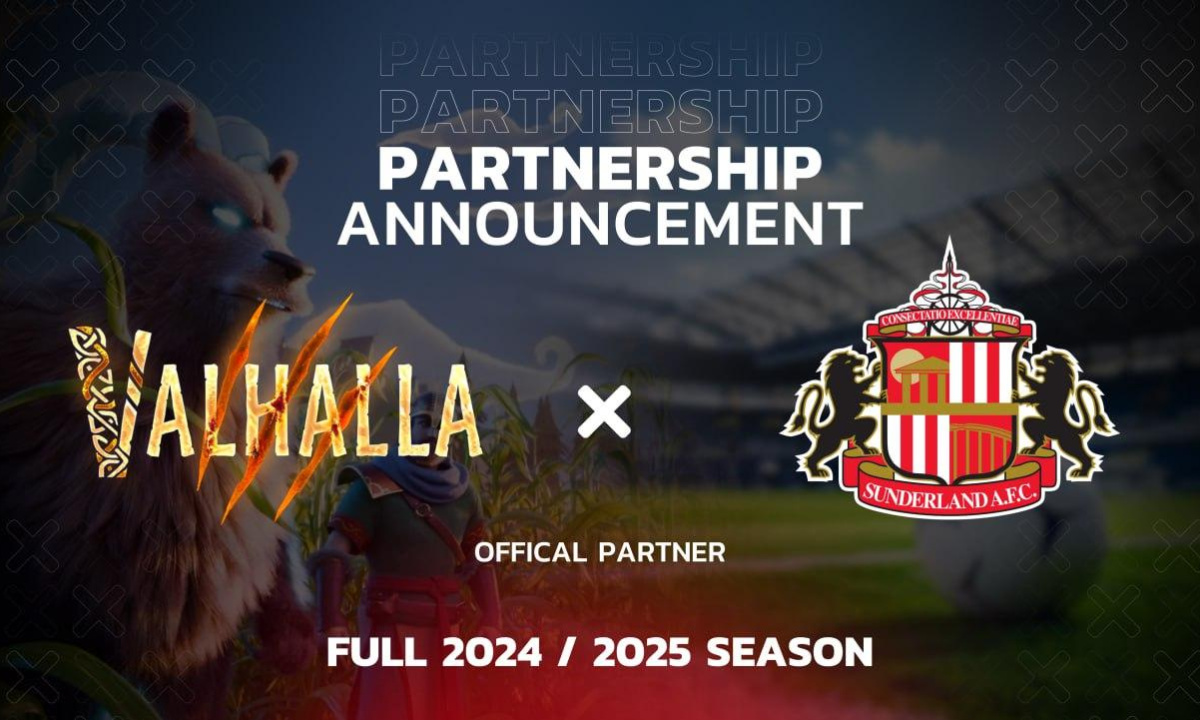 Valhalla is Entering a Partnership with Sunderland AFC for the Full 2024-2025 Season