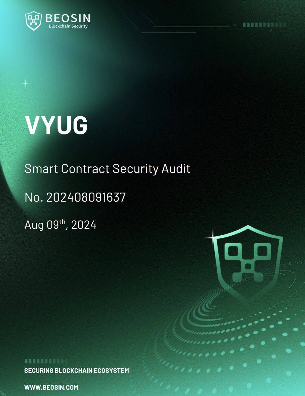 VYUG Announces Completion of Security Audit, Ensuring Platform Safety