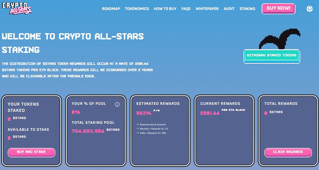 New Meme Coin Project Crypto All-Stars ($STARS) Hits $1.5 Million in ICO