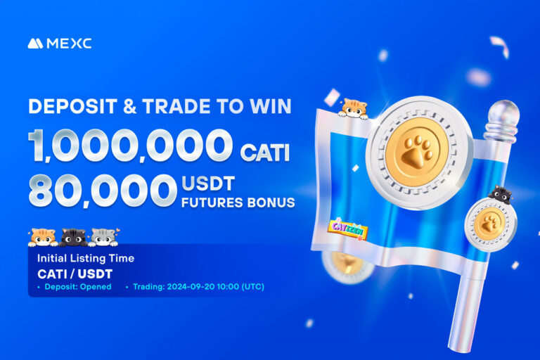 MEXC First to Launch CATI Spot and Futures Trading. Share a Prize Pool of 1,000,000 CATI and 80,000 USDT in Futures Bonuses!