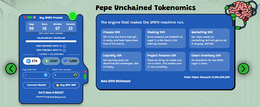 Pepe Unchained (PEPU) Hits $12M in Presale, Attracting Whales with Layer-2 Blockchain