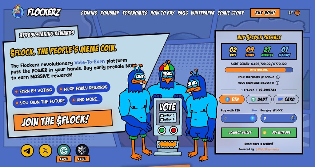 New Meme Crypto Flockerz Grabs Attention in Presale: Next Big Meme Coin?