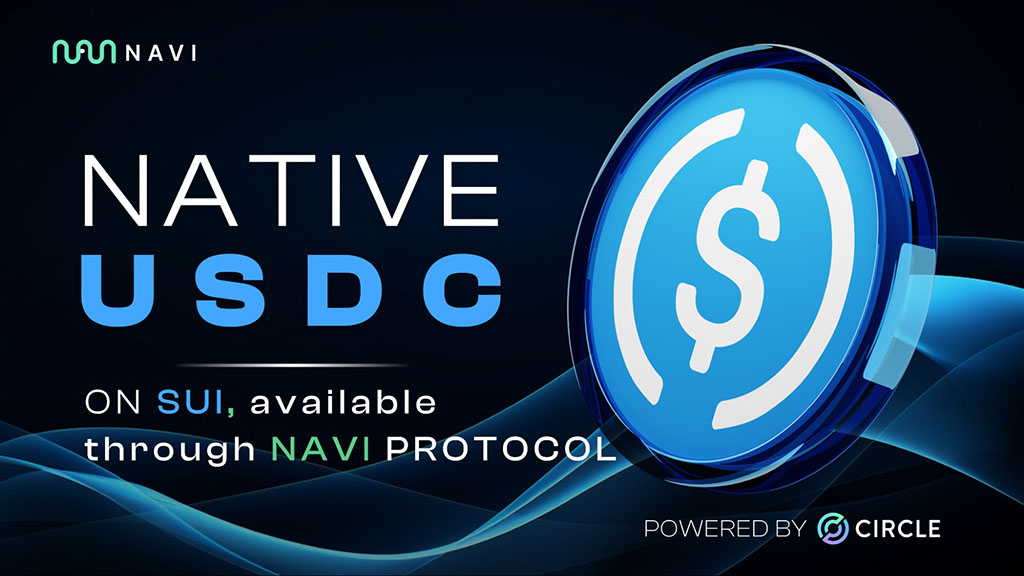 Native USDC on Sui - Available through NAVI Protocol 