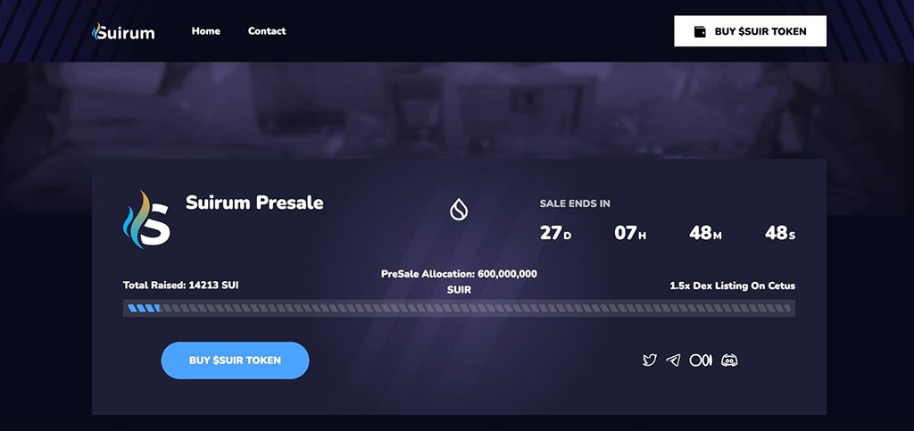 Sui Project Suirum Raises Over 10000 $SUI in Just Hours of the Presale Going Live: Is This the Next Big $SUI Memecoin?