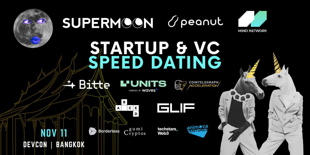 How to Meet 50+ Investors in Under 2 Hours? Supermoon & Peanut Trade Invite You to Speed Dating