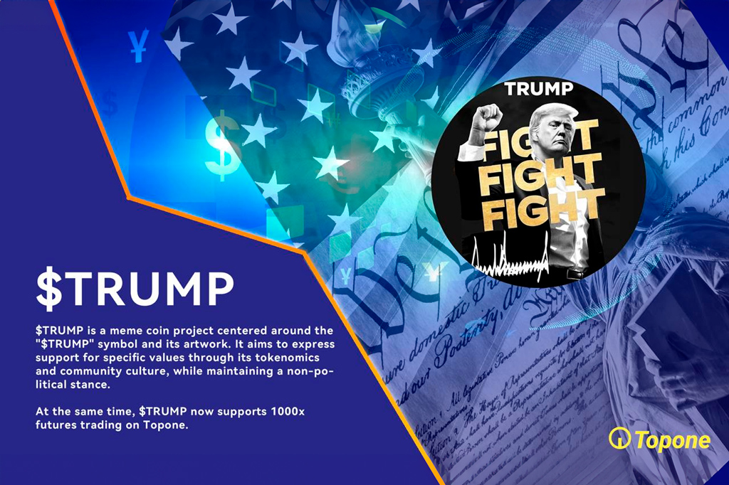 Topone Launches TRUMP Futures with Market’s Highest Leverage of Up to 1000x