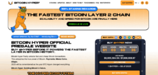 Bitcoin Hyper presale page
