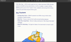 Screenshot of the Maxi Doge whitepaper explaining the Maxi Doge concept and key features
