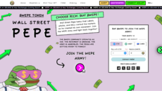 Wall Street Pepe Website
