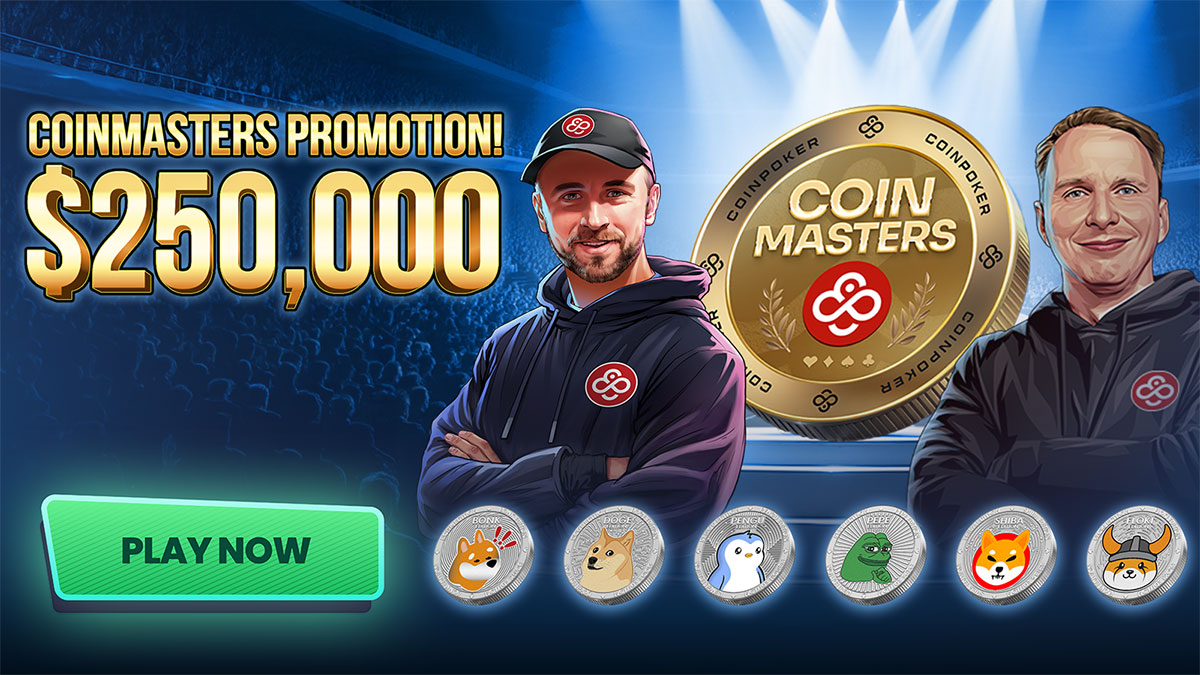CoinPoker Launches CoinMasters: Exciting Tournament Promo Featuring World Series Main Event Package and $250,000 in Prizes