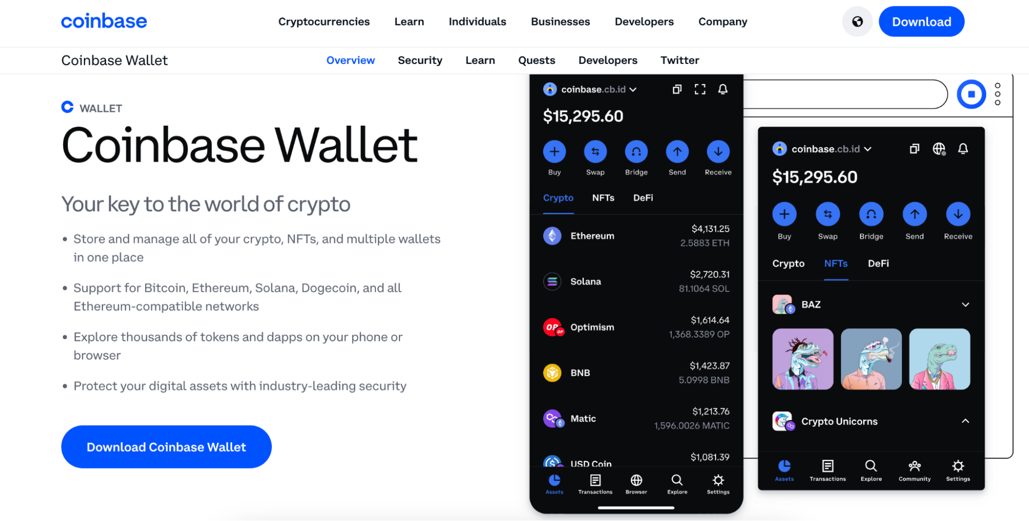 Coinbase Wallet Website