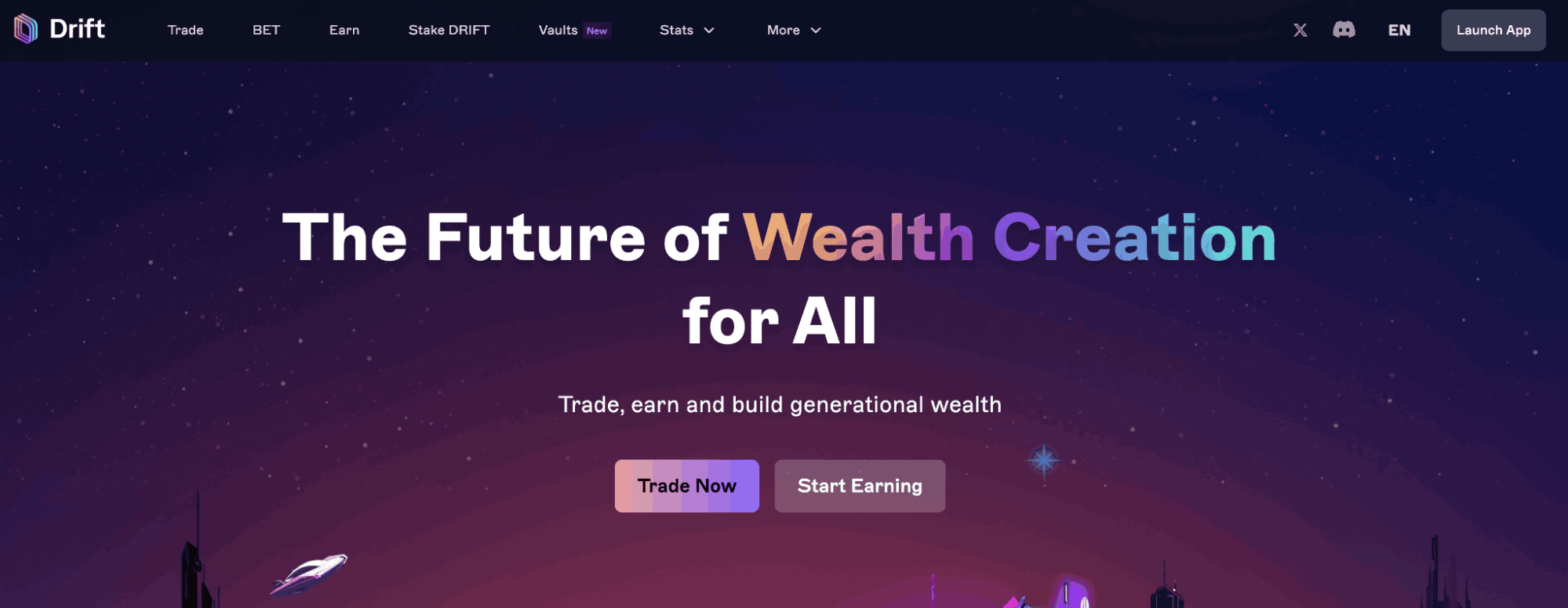 Drift Protocol website