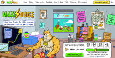 Maxi Doge website - top pick for high leverage crypto trading