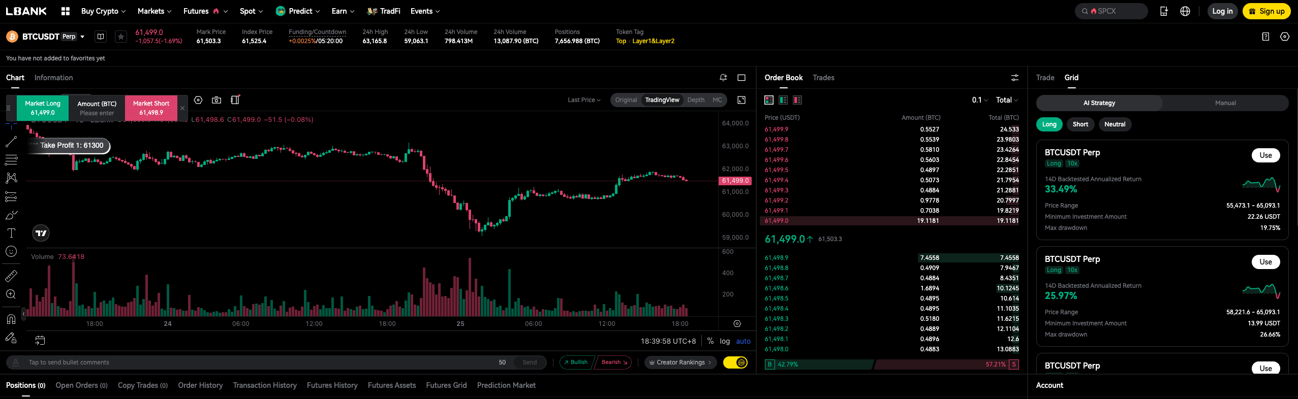 LBank Web Interface