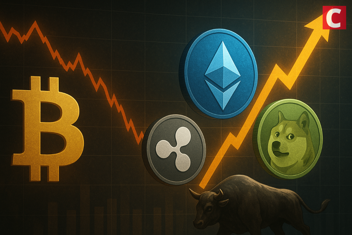 Altcoins ETH, XRP, DOGE Gather Strength as Bitcoin Dominance Nosedives