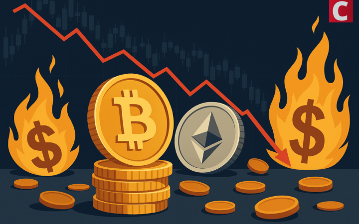 Bitcoin and Ethereum Lead as Crypto Liquidation Tops $724 Million