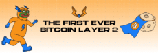 Bitcoin Hyper banner with mascot and "The First Ever Bitcoin Layer 2" tagline