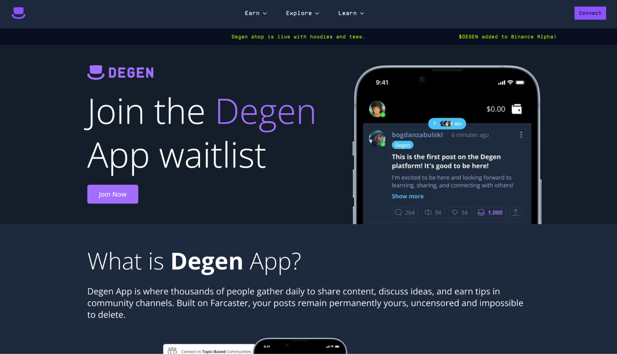 Degen Coin Website