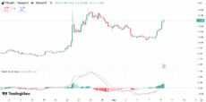 TRUMP price chart with MACD | Source: Trading View
