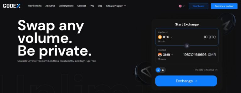 Godex No-KYC Exchange