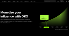 On the OKX website, users can calculate their potential earnings from its crypto affiliate program