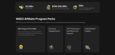 More than 20,000 partners have joined the WEEX crypto affiliate program