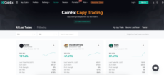 CoinEx Copy Trading Dashboard