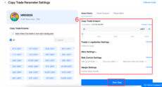 MEXC Copy Trade Parameter Settings
