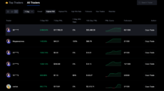 Top-performing traders on MEXC Copy Trading