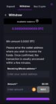 coincasino withdrawal