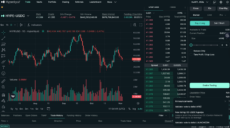 Hyperliquid perpetuals dashboard showing HYPE/USDC trading and orderbook