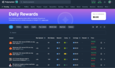 Polymarket’s Daily Rewards screen, where users can provide liquidity and earn a share of rewards in USDC