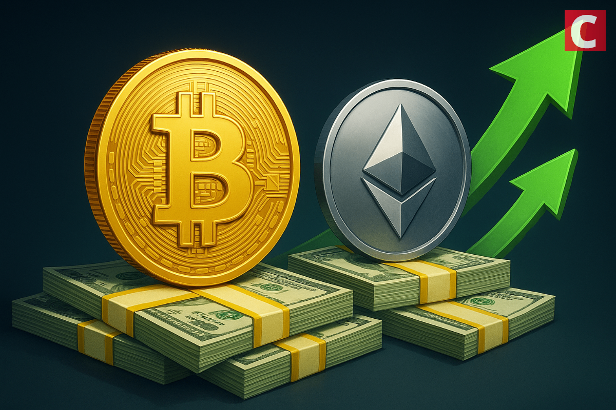 Crypto Fund Inflows Top $1.2 Billion as Bitcoin and Ethereum Enter Spotlight