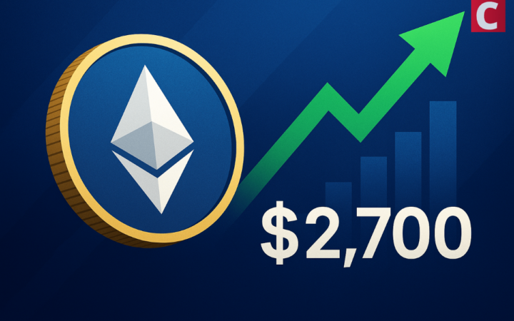 Ethereum Price Today: Ether Briefly Reclaims $2,700 as Staked ETH Hits All-Time High