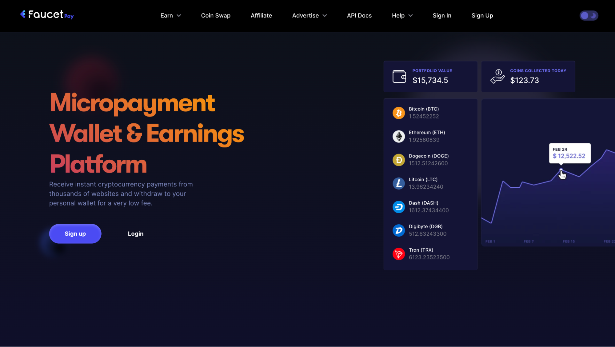 FaucetPay Website