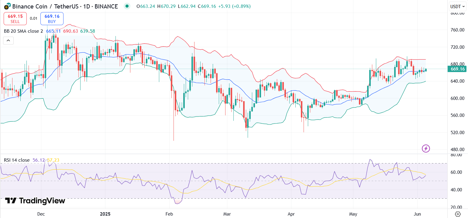 BNB Chain Sees Most Active Week in a Year, BNB Price to $800? logo