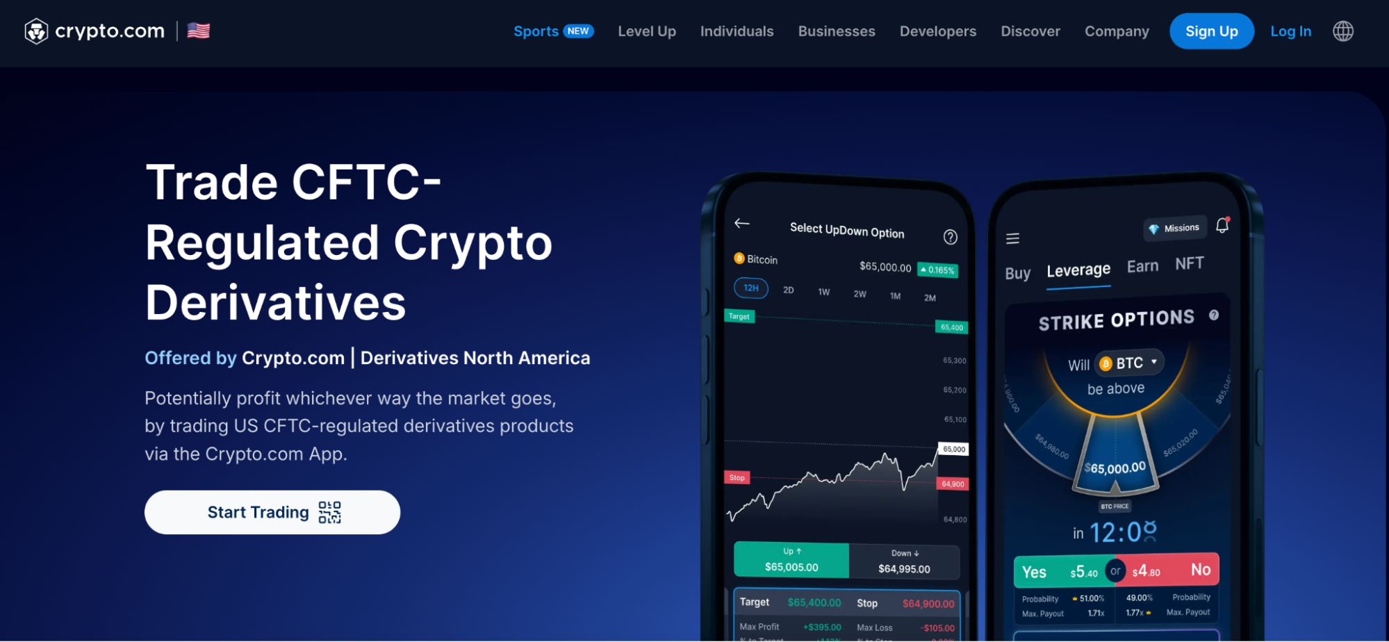 Crypto.com homepage