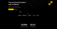 Homepage of SatLayer, a coin with 1000x potential