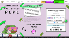 Wall Street Pepe Website