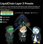 LiquidChain presale homepage