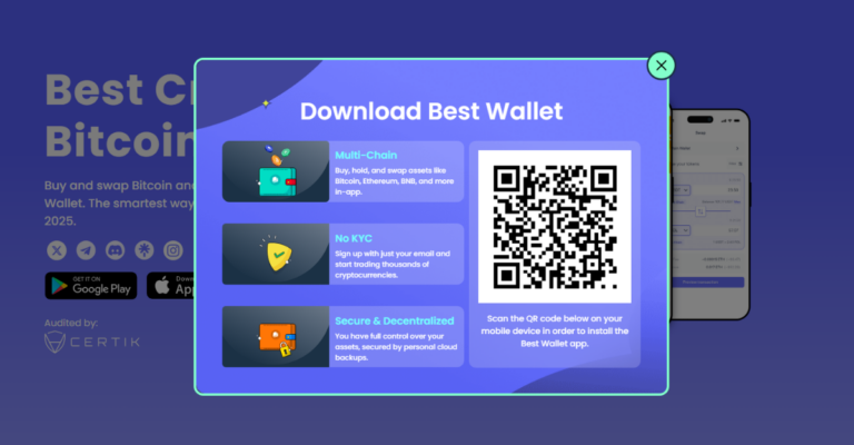 How to download Best Wallet from its website.