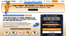 Bitcoin Hyper presale website homepage